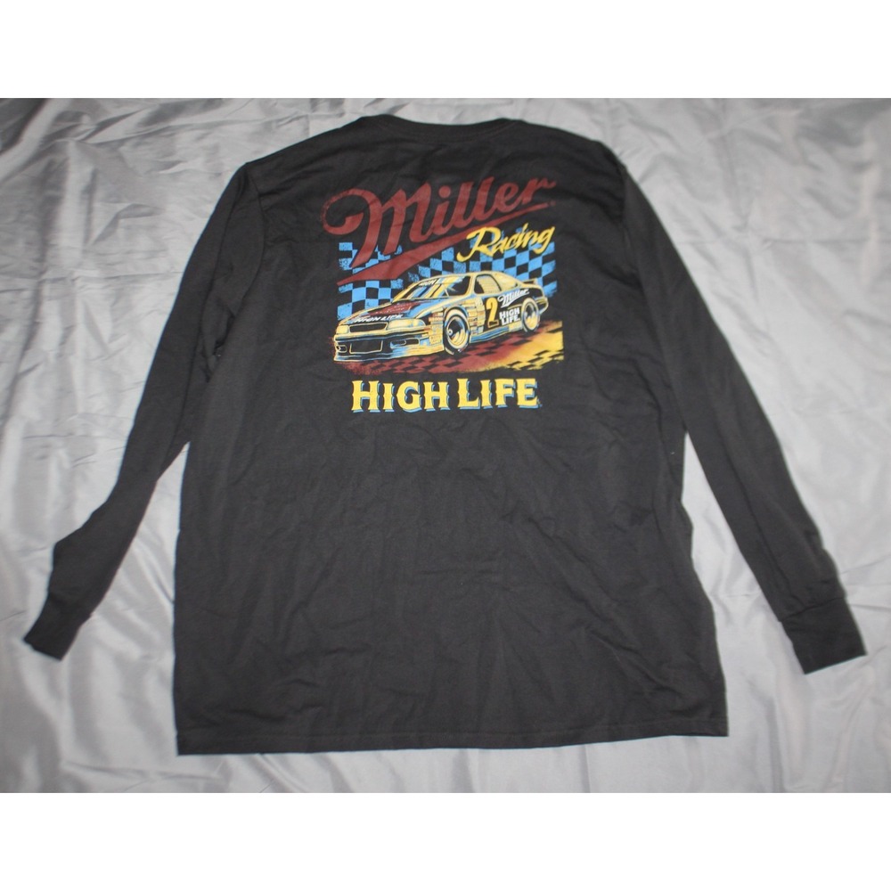 Miller High Life Racing Men's T-shirt. Long sleeve Sz. XXL